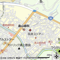 鹿児島県奄美市名瀬浦上町16周辺の地図