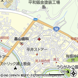 鹿児島県奄美市名瀬浦上町17周辺の地図