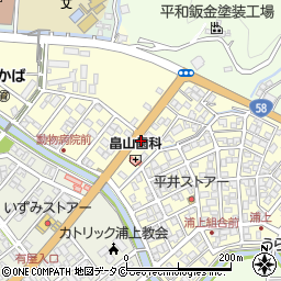 鹿児島県奄美市名瀬浦上町113周辺の地図