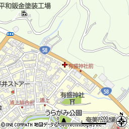 鹿児島県奄美市名瀬浦上町25-7周辺の地図