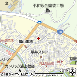 鹿児島県奄美市名瀬浦上町11周辺の地図