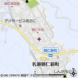 朝仁簡易郵便局周辺の地図