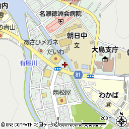 大島石油株式会社　あさひ町給油所周辺の地図