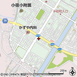 小宿郵便局周辺の地図