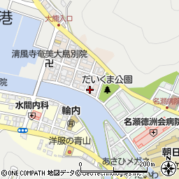 鹿児島県奄美市名瀬大熊町1450周辺の地図