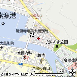 鹿児島県奄美市名瀬大熊町1410周辺の地図