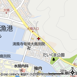 鹿児島県奄美市名瀬大熊町1424周辺の地図