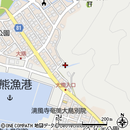 鹿児島県奄美市名瀬大熊町36周辺の地図