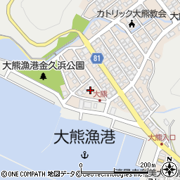 鹿児島県奄美市名瀬大熊町4周辺の地図