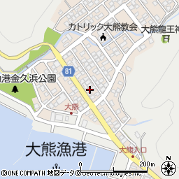 鹿児島県奄美市名瀬大熊町11周辺の地図
