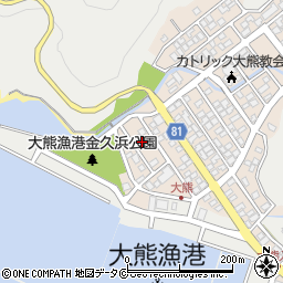 鹿児島県奄美市名瀬大熊町2周辺の地図