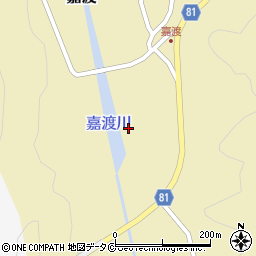 嘉渡川周辺の地図