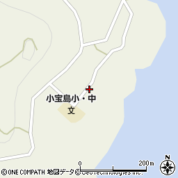 鹿児島県十島村（鹿児島郡）小宝島周辺の地図