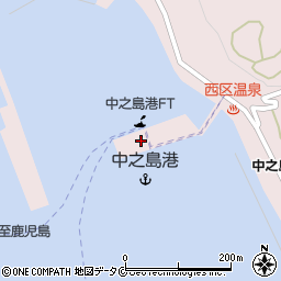 中之島港ＦＴ（十島村）周辺の地図