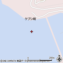 ケブシ崎周辺の地図