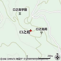 鹿児島県鹿児島郡十島村口之島121周辺の地図