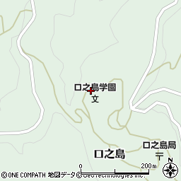 十島村立口之島小学校周辺の地図