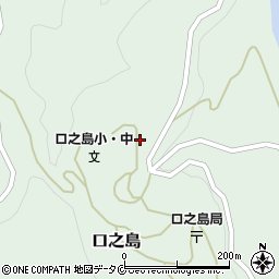 口之島小中学校周辺の地図