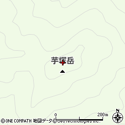 芋塚岳周辺の地図