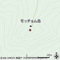 モッチョム岳周辺の地図