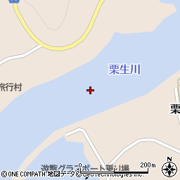 栗生川周辺の地図