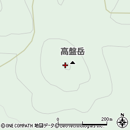 高盤岳周辺の地図