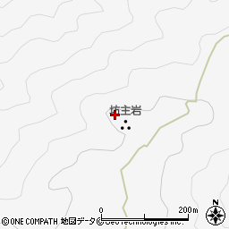 坊主岩周辺の地図