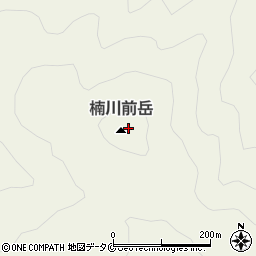 楠川前岳周辺の地図