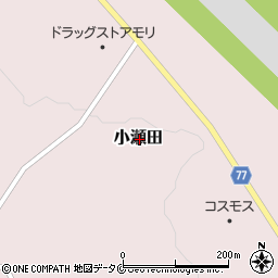 鹿児島県熊毛郡屋久島町小瀬田周辺の地図