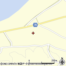 屋久島町永田へき地出張診療所周辺の地図