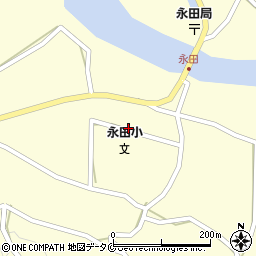 鹿児島県屋久島町（熊毛郡）永田周辺の地図
