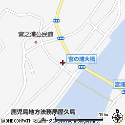 上屋久郵便局周辺の地図