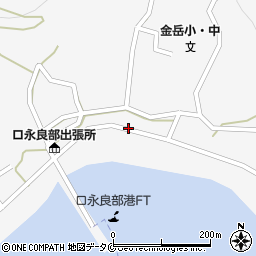 屋久島町口永良部島へき地出張診療所周辺の地図