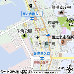 種子島観光みやげ品店周辺の地図