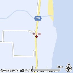 大川田周辺の地図