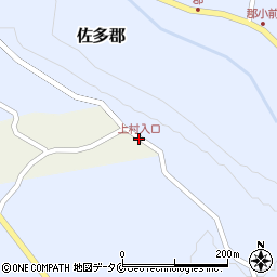 上村入口周辺の地図