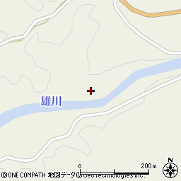 雄川周辺の地図