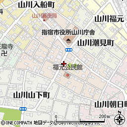 鹿児島県指宿市山川新生町周辺の地図
