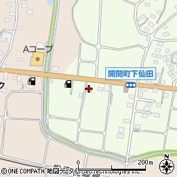ファミリーマート開聞仙田店周辺の地図