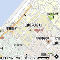 鹿児島県指宿市山川入船町周辺の地図