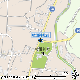 枚聞神社前周辺の地図