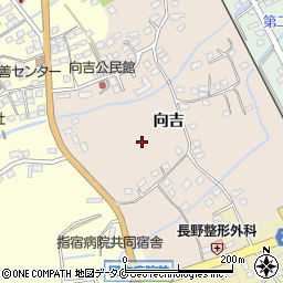 鹿児島県指宿市向吉周辺の地図