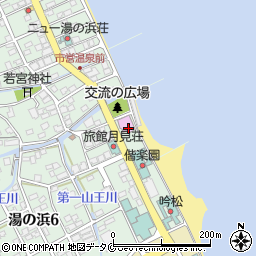 指宿市役所指宿庁舎　砂むし会館・砂楽周辺の地図