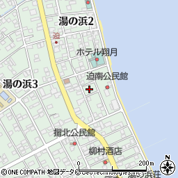 鹿児島県指宿市湯の浜2丁目17周辺の地図