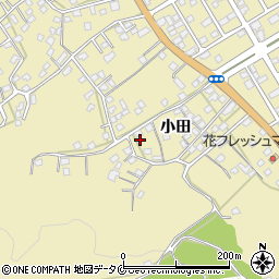 鹿児島県指宿市小田周辺の地図