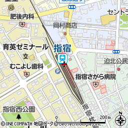 指宿駅周辺の地図