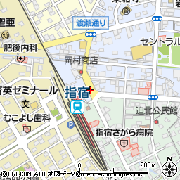 指宿駅前周辺の地図