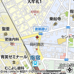 麺屋・二郎　指宿駅前店周辺の地図