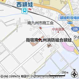 南九州市頴娃支所周辺の地図