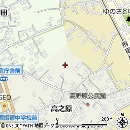 鹿児島県指宿市高之原周辺の地図